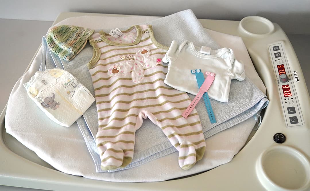 Wickelbereich mit Erstausstattung