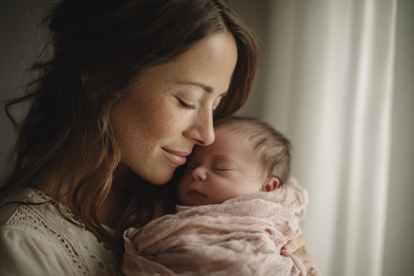 Wochenbettbetreuung - Hebamme bei der Nachsorge